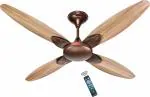 ACTIVA Premium Series Lotus 1200 MM Noiseless 380 RPM High Speed BLDC Motor (28 Watts) Remote control Wood Ceiling Fan With Wooden Finish ( Rose Wood )