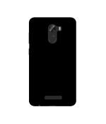 Casotec Solid Black 3D Printed Hard Back Case Cover for Gionee A1 Lite