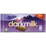 Milka Dark Milk Alpenmilk Chocolate With Extra Cocoa Chocolate Bar, 85 Gm