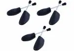 Shoeshine shoe trees (3 Pairs) Men's plastic shoe tree Large for UK size 9 to12