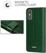 MV Vivo Y15 Pink Artificial Leather Shock Absorption Mobile Back Cover With Holder