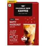 COLOMBIANBREWCOFFEE Hazelnut Cafe Latte , Instant Coffee Powder Premix (3 in 1) 10 Sachets 200g