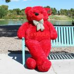 ToYBULK Red Very Soft Gable Teddy Bears - 6 Feet