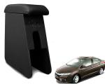 WolkomHome Car Arm Rest Wooden Armrest Black Color with Cushion & Storage Box for City Idtec