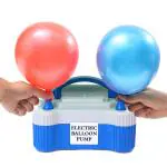 Zyozique Electric Air Balloon Inflator Balloon Pump | Portable Dual Nozzle Electric Balloon Pump