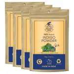 Khadi Ark Indigo Powder For Grey to Black Hair (Pack of 4, 100 GM Each)