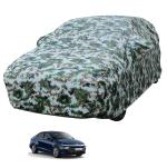 Auto Hub Car Body Cover Compatible with Hyundai Verna 2023 (Model : 2023-Till Date) with Mirror Pockets, Triple Stitched, Water Resistant Car Cover, Forest