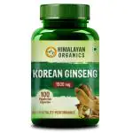 Himalayan Organics Korean Red Ginseng 1000 mg Health Supplement 100 Capsules