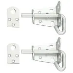 Rawk 10 MM Locking Bolt,Door Latch,Door Bolt for Locking Door & Windows Bathrooms,Kitchens,Houses and Offices with mounting screws (Silver 10 MM Pack of 2)