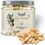 Healthy Feast Nut Toppers Blanched Almonds Whole, Peeled Almonds, Without Skin Almonds, Easy Almonds, 250g