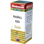 Baidyanath (Jhansi) Rasraj Ras with Gold Ayurvedic Medicine (1 Pack, 10 Tablets in Each Pack)