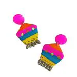 Reverie Handmade Jewelry Resin Handcrafted Solid Earring Set for Women and Girls (Multicolor)