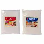 KOR Combo Of GMS Powder / 800G (Glycerol Monostearate) + CMC Powder / 800G (Carboxymethyl Cellulose) / Pack Of 2 / Making for Soft / Smooth and Creamy / Instant Cake Premixes and Ice Creams