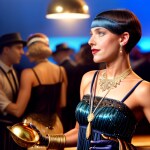 Love Creation 12x18 Size poster print for creative wall art- midnight-at-the-jazz-cafe-art-print-10008(Non Sticker)