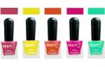 OUR Beauty Multicolor  High Quality Quick Dry Long Lasting Hd Colors Nail Polish Yt74, 40 ml (Set Of 5)