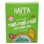 Happa Organic Baby Cereal ( Sprouted Ragi + Cardamom) No Milk, No added Sugar, No Preservative, No nuts, 200 Grams