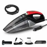 Eureka Forbes Car Vac Vacuum Cleaner with 100 Watts Powerful Suction(Black and Red)