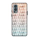 Qrioh Rain Drop Pattern Glass case for OnePlus Nord 2 5G