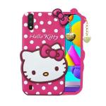 Lejaao Samsung Galaxy A01 Core M01 Core Hello Kitty Soft Pink Rubber Mobile Back Cover