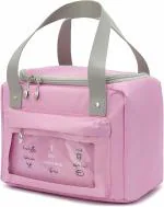 House of Quirk Insulated Reusable Lunch Bag Three-Layer Thick(Pink 1 Day)