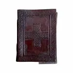 pranjals house Umber Brown Leather Handcrafted Diary 100 Pages