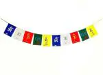 Global Essentials Tibetan Prayer Multicolor Cotton Outdoor Flag