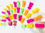 SHOPITECH 36 Pcs Mix Color Plastic Cloth Hanging Clips Clothes Pegs for Drying