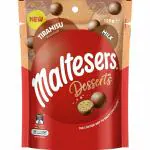 Maltesers Desserts Tiramisu Milk Chocolate Snack & Share Bag 125g Imported Cadbury