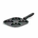 CrossPan NonStick Uttapam / Uttapa Pan, Black ,4 Cups