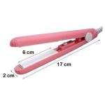 KARIMOTECH Mini Hair Straightener for Women, Ceramic Coated Plates, 60 seconds Rapid Heating function, Heat Balance technology for damage prevention and Simple Lock Function, Light-weight and travel friendly with 1 Year Warranty Period