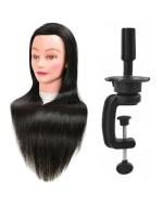 LYTIX Black Synthetic Hair Dummy for Styling Practice 24 to 26 inch