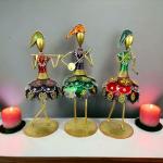 GHAR DECOR INDIA Tribal Rajasthani Musicians in Iron Decorative Gift Item Showpiece for Home Decor, Multicolour