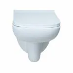 PARRYWARE ZEST N Range Rimless Wall Mount WATER CLOSET / TOILET BOWL (White) | 350x540x365 mm, Slim Soft Close Seat Cover | Western Toilet/Water Closet(EWC) For Bathroom | C889646