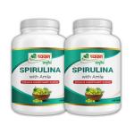 Shri Chyawan Ayurveda Spirulina with Amla Capsule - | Enriched with Vitamin C | Anti-oxidants | Regulates Cholesterol level |. - 60 Tablet (Pack of 2)
