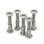 RELY (Combo Set -15 Pcs) M6x60 mm Allen JCB Screw with JCB Female Sleeve Barrel Nut With Allen Key 1 Pc | Fastener for Joining Wood Boards, Cabinets, Cupboards, Chairs & Beds