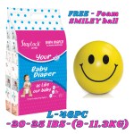 STAY LOCK baby diaper (L 46pc 20-25 ibs/ 9-11.3 kg ) free foam smiley ball