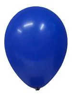 Hippity Hop Rubber Blue Metallic Shiny Finish Balloons For Birthday (Pack Of 25 Pcs)