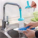 TENEZA 1 pcs Plastic 2 in 1 Adjustable Kitchen Sink Tap Faucet Nozzle 2 Types Water Flows [Multi]