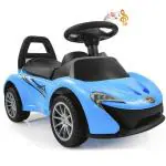 Miss & Chief Blue Plastic Musical Car With Front Lights And Steering Drive For Kids (1-4 Yrs)