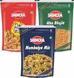 SATMOLA NAMKEEN COMBO : HOT SPICY MIXTURE 400g + ALOO BHUJIA 425g + MUMBAIYA MIX 425g