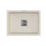 CURATE INDIA Single Bowl Granite Quartz Kitchen Sink | 24x18x9 Inch | 8 different Color Options | Matt Finish Kitchen Wash Basin (With PVC Waste Pipe & Sink Coupling)