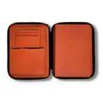 Giftana Organizer Diary for Office, Tan Vegan Leather Organizer Zipper Notebook Personal Diary for Men and Women, Personal Leather Diary, Office Notebook Diary, Employees Gift for New Year (Pack of 1)