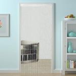 Ramcha Spiral White String Polyester Curtain 6.5 ft