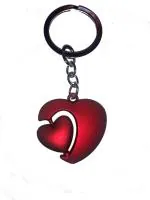 Blue Aura Hot Choice Red Metal Heart Shape Amazing Keychains Key Chain