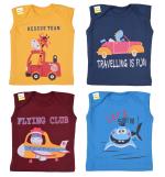 Kwitchy Baby Boys' & Baby Girls' T-Shirt (Multicolor,3-4 Years)