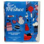 Freshee 2 In 1 Kitchen Towel Tissue Papers, 60 Sheet per Roll, Disposable Dry Tissue Roll 2Ply