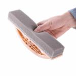 HomeJoy Folding Bathroom Cum Window Cleaning Brush Flexible Sponge Brush (Pack of 1)