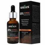 KAYAKALYA 20% Vitamin C Face Serum With Grape Seed Extract/Vegan & Paraben Free/Skin Clearing Serum for Anti-Aging Skin Repair, Supercharged Face Serum,Dark Circle, Fine Line-For Men & Women-30ml