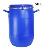 KGN Traders 50 Liter Plastic Drum With Lid Long Lasting and Durable Drum Blue Color
