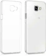 COVERBLACK Rubber Back Cover Compatible model for Samsung Galaxy A7 2016 Edition - Transparent